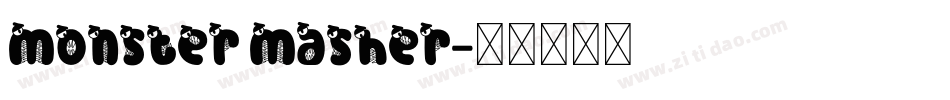 Monster Masher字体转换